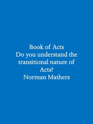 cover image of BOOK OF ACTS